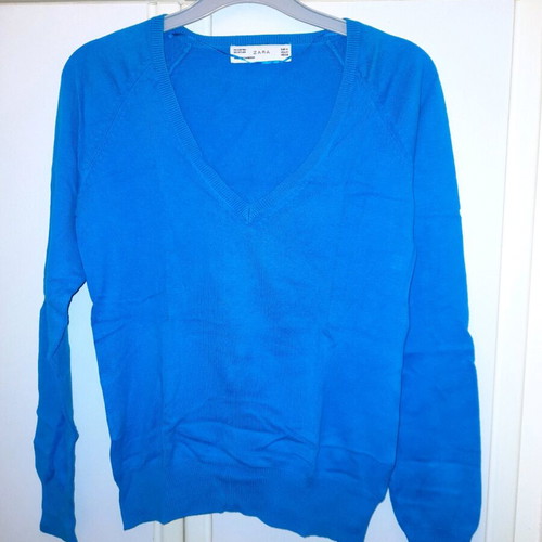Zara blue pullover like new, size M