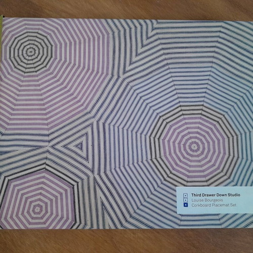 Louise Bourgeois cork placemat set of 4 like new