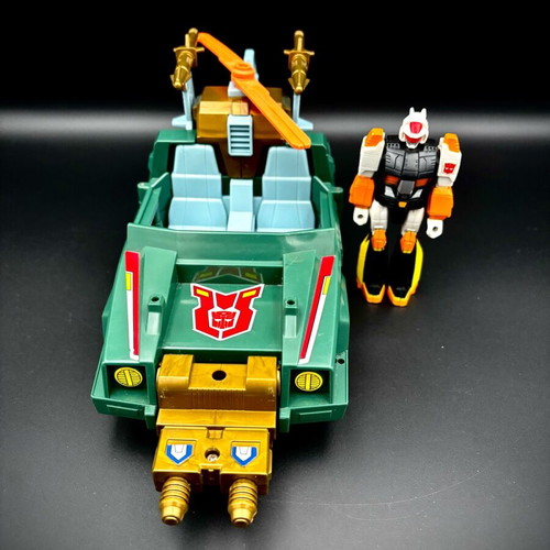 Transformers G1 1990 Action Master Sprocket and Attack Cruiser like new