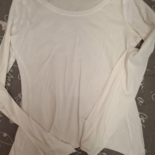 Oysho women's long-sleeve shirt like new, white, size M