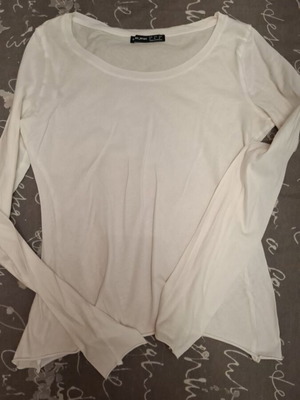 Oysho women's long-sleeve shirt like new, white, size M