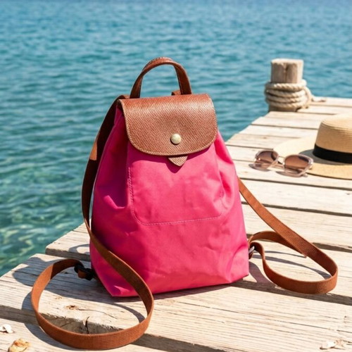 Backpack new pink foldable lightweight for travel