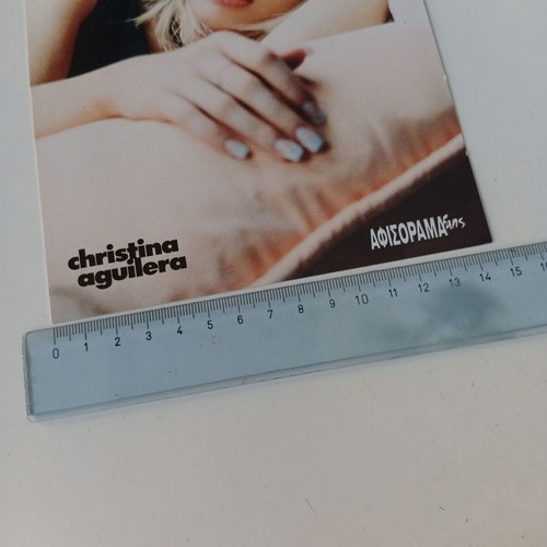 Christina Aguilera card in excellent condition