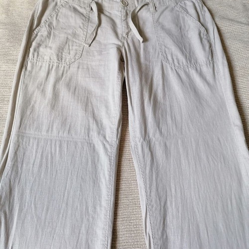S.Oliver women's linen pants XXL new, ecru color