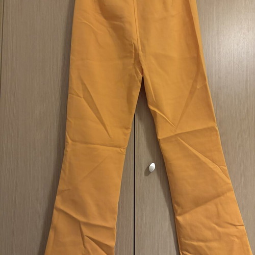 Zara fitted flared pants like new, croc orange, size S