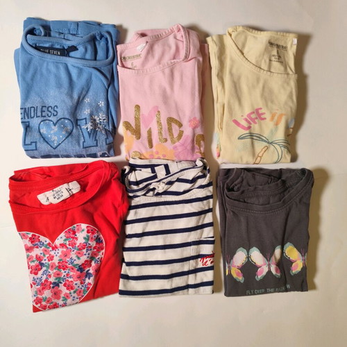 Short-sleeve shirts used, pack of 6, for ages 3-4