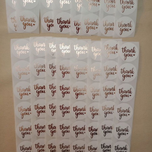 Thank you stickers new, pack of 160 pieces