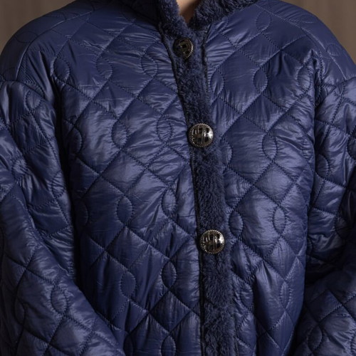 Long purple jacket with hood The Jerkins used