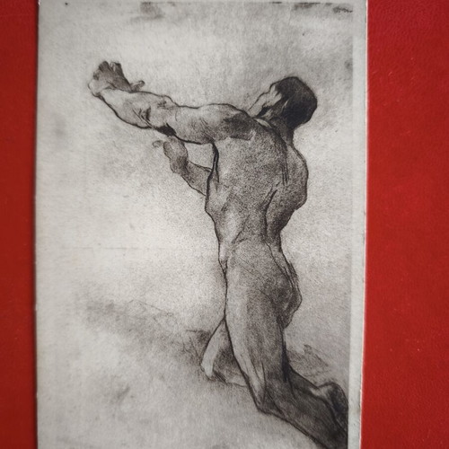 Belgian artistic postcard Vers la Lumière like new