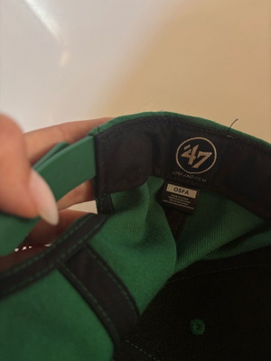 New Era dark green hat used