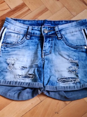Kids' blue denim shorts size S like new