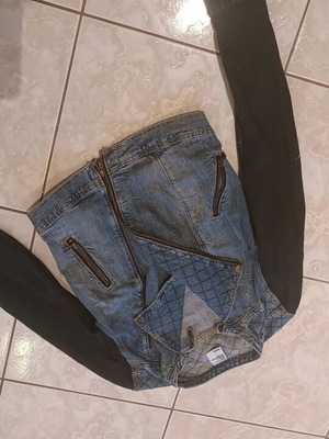 Denim jacket H&M like new, size XS 34 6, blue