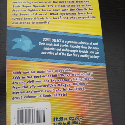 Sonic Select Book 3 Archie like new