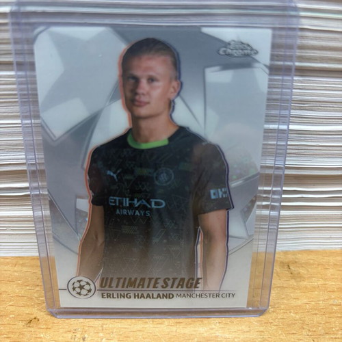 2025-26 Topps UCC Flagship Erling Haaland Ultimate Stage Chrome card new