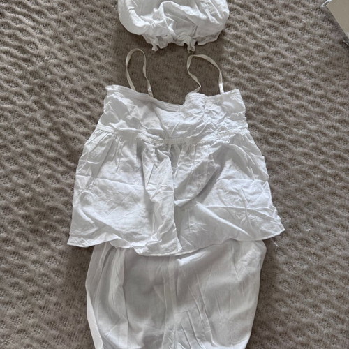 Baptism dress like new 24 months with new bib and socks