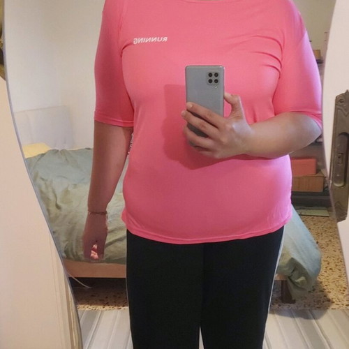 Shein pink athletic T-shirt like new, size XXXL