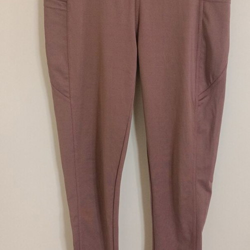 Women's sports leggings like new mauve with side pockets