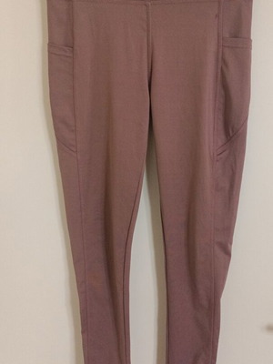 Women's sports leggings like new mauve with side pockets