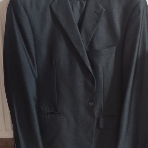 MFG suit gray shiny 58 like new