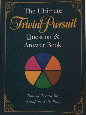 The Ultimate Trivial Pursuit book used, English, 2,500 questions