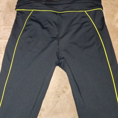 TU sportswear tracksuit new, size M, black with light green stripes