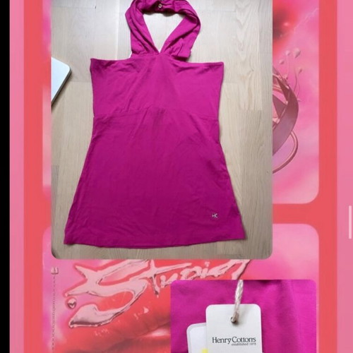 Henry Cotton’s top new, pink, elastic