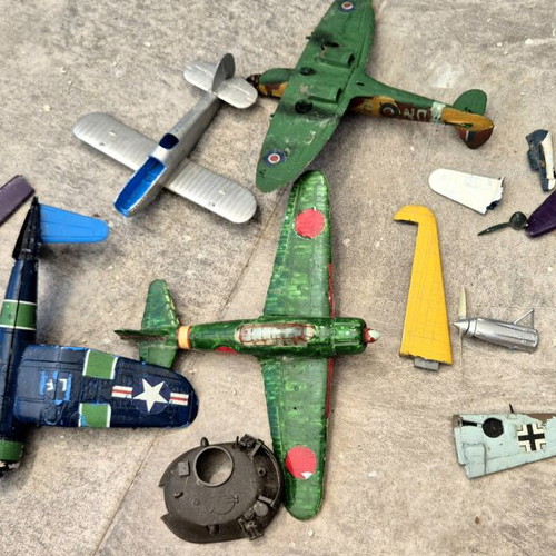Airfix airplane parts used, various vehicle models