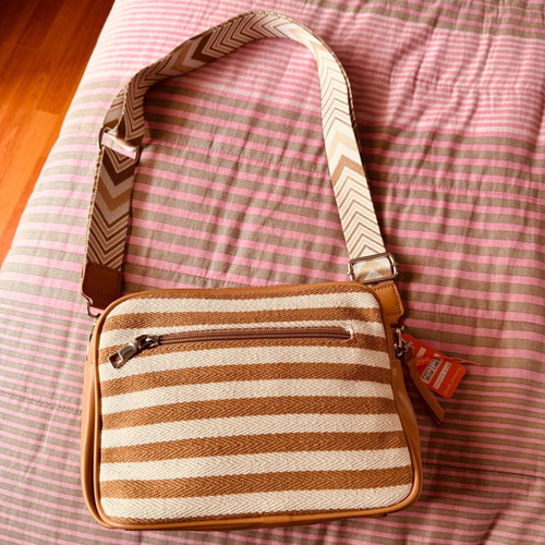 Fragola shoulder bag new, white and beige