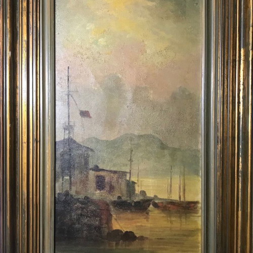 Painting by H. Palaiologos oil on canvas 80x47