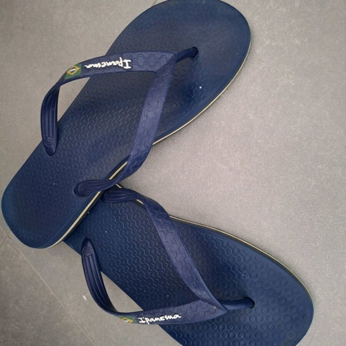 Ipanema flip flops used, size 39, blue