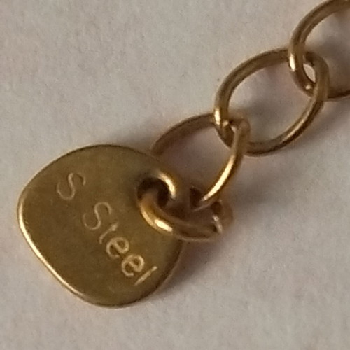 Steel bracelet women’s like new, gold color