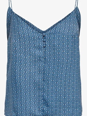 Only top with thin straps like new, blue, size S