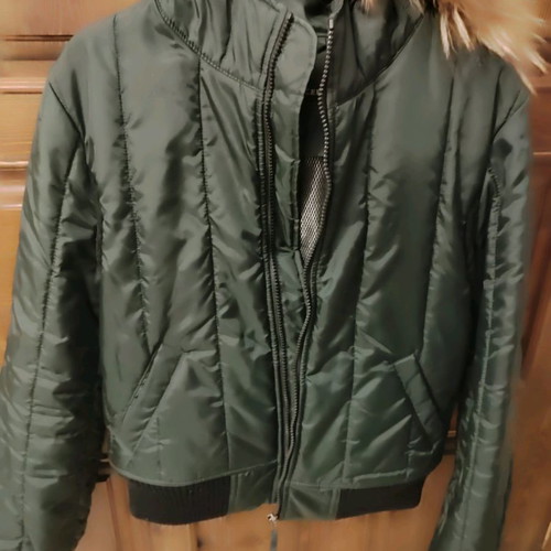 Women's jacket used, cypress color, size S