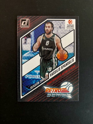 Vassilis Spanoulis retro series Panini Euroleague donruss