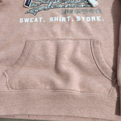 Superdry women's pink hoodie like new no 38