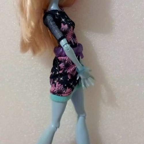Monster High Abbey Bominable Coffin Bean doll used Mattel 2014
