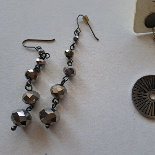 Faux bijoux earrings used, pack of 4 pairs