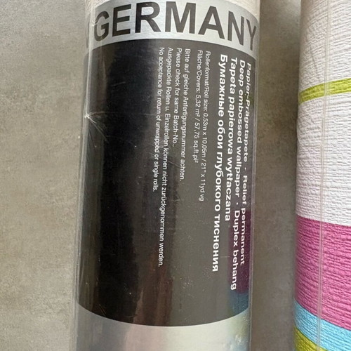 Striped wallpaper made in Germany a.s. creation new roll 0.53m x 10.05m