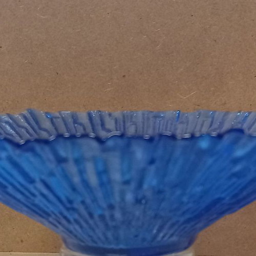 Pavel Panek Ice Blue glass bowl used
