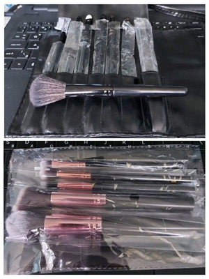 Makeup brush set new, two different sets