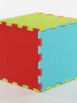 Ludi EVA Safety Floor like new, colorful set of 9 pieces