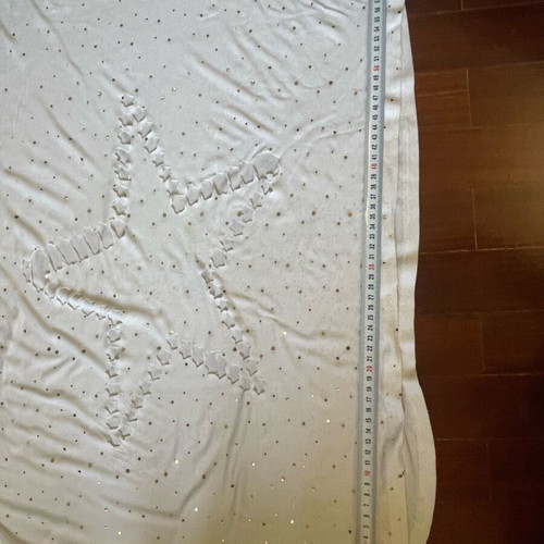 Vassilios Kostetsos white tshirt with gold details and star, like new, one size