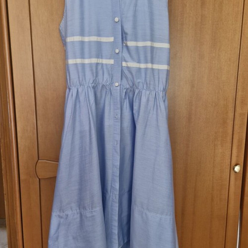 Access dress like new, blue, poplin fabric, size M