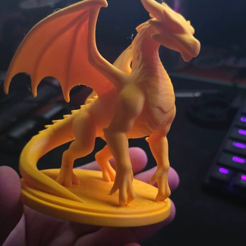 Dragon 3D printed figure 12cm height PLA reinforced