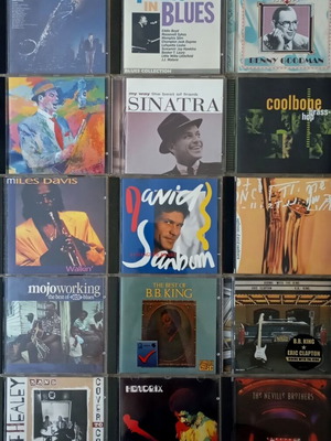 Jazz and blues CD pack used, 15 discs