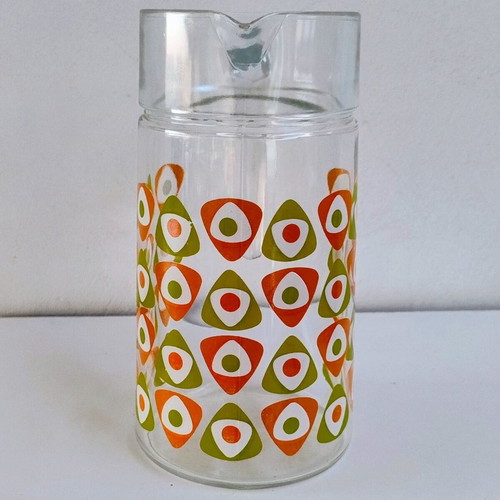 Vintage Luminarc glass jug 70s French Space Age design
