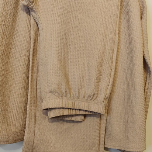 Beige pants and shirt set like new