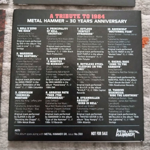 Hammer CDs like new, pack of 4, rock