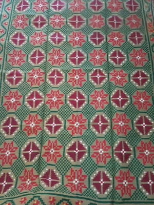 Handwoven loom rug new 1.35x2.10