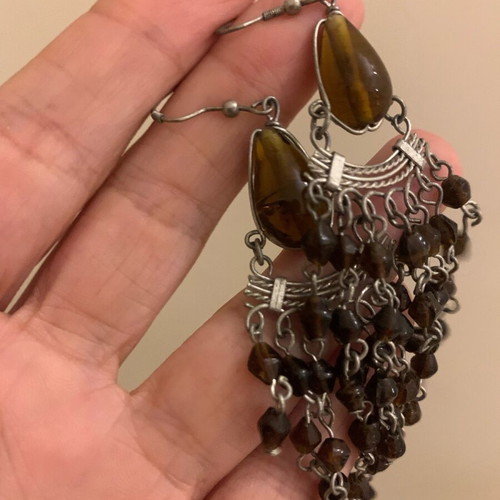 Boho earrings used